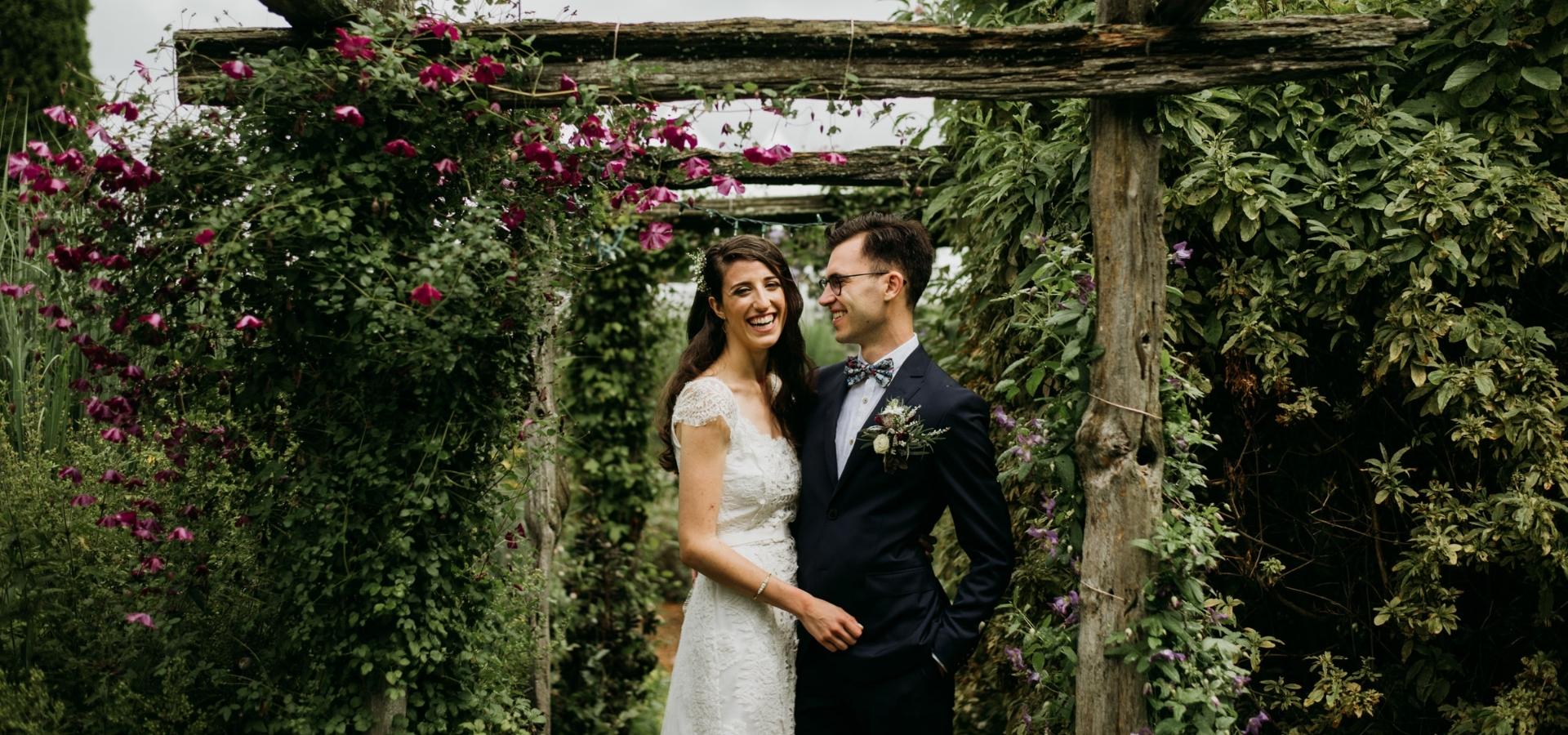 Hero image for Abigail and Nigel’s Elegant Tented Wedding at Meadow View Gardens