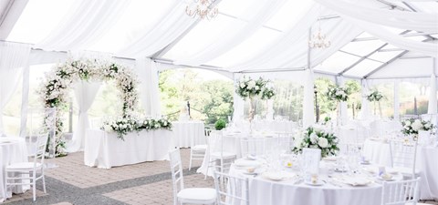 Danielle and Tim's Gorgeous Tented Wedding at Copper Creek Golf Club