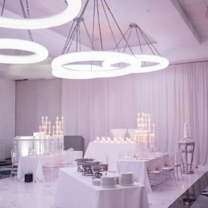 Julius Event Centre featured in Vanessa and Dylan’s Romantic Candlelit Wedding at Julius Even…