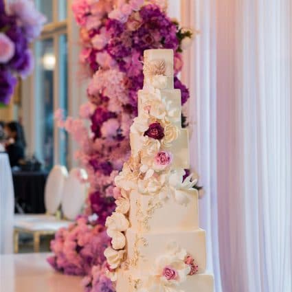 Cakes by Mavis featured in Farida and Folarin’s Luxurious 2 Day Wedding Celebration at L…