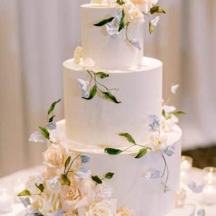 Finespun Cakes & Pastries featured in Patricia and Andrew’s Dreamy Wedding at Mississauga Conventio…
