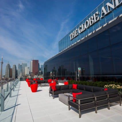 The Globe and Mail Centre featured in Toronto’s Top Patios for Private and Corporate Events