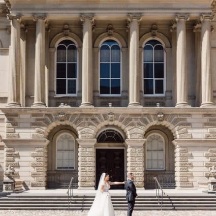 Casa Loma featured in Cassandra and Eric’s Luxuriously Lush Wedding at Casa Loma