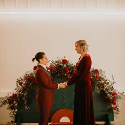 The Fitzroy featured in A Pop-up Chapel Co. Styled Shoot at the new Parkdale Hall