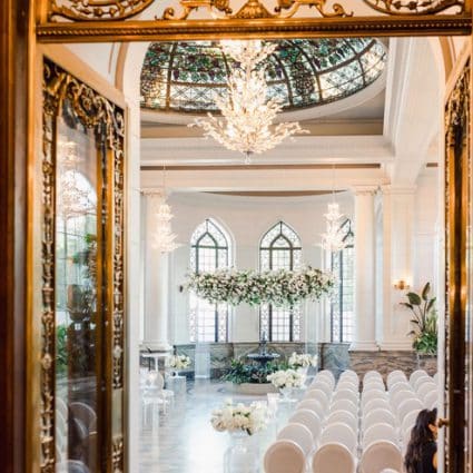 Rachel A. Clingen Wedding & Event Design featured in Cassandra and Peter’s Timeless Affair at Casa Loma