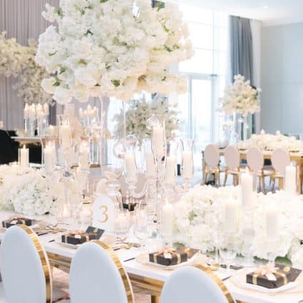 Encore Canada featured in Lucy and Ekeng’s Magnificently Luxe Wedding at Hotel X Toronto