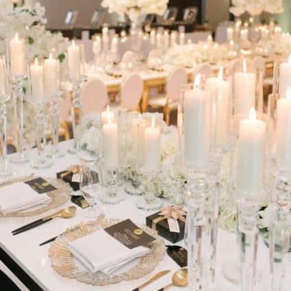 Paragon Designs featured in Lucy and Ekeng’s Magnificently Luxe Wedding at Hotel X Toronto