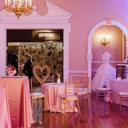 Chair Decor featured in Wedding Open House at Old Mill Toronto