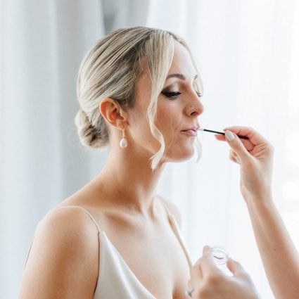 Fancy Face Inc. featured in Mara and Tyler’s Elegant Wedding at The Walper Hotel