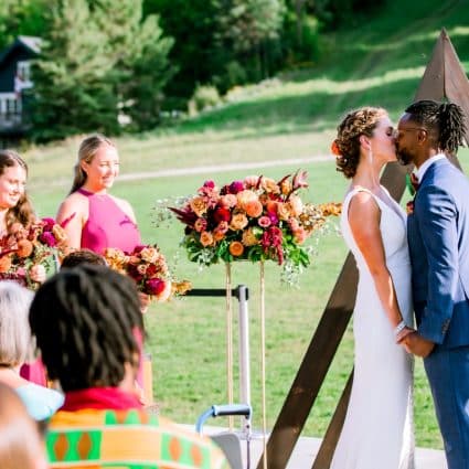 Karimah Gheddai Photography featured in Kelly and Jeff’s Colourful and Lively Celebration at Osler Bl…