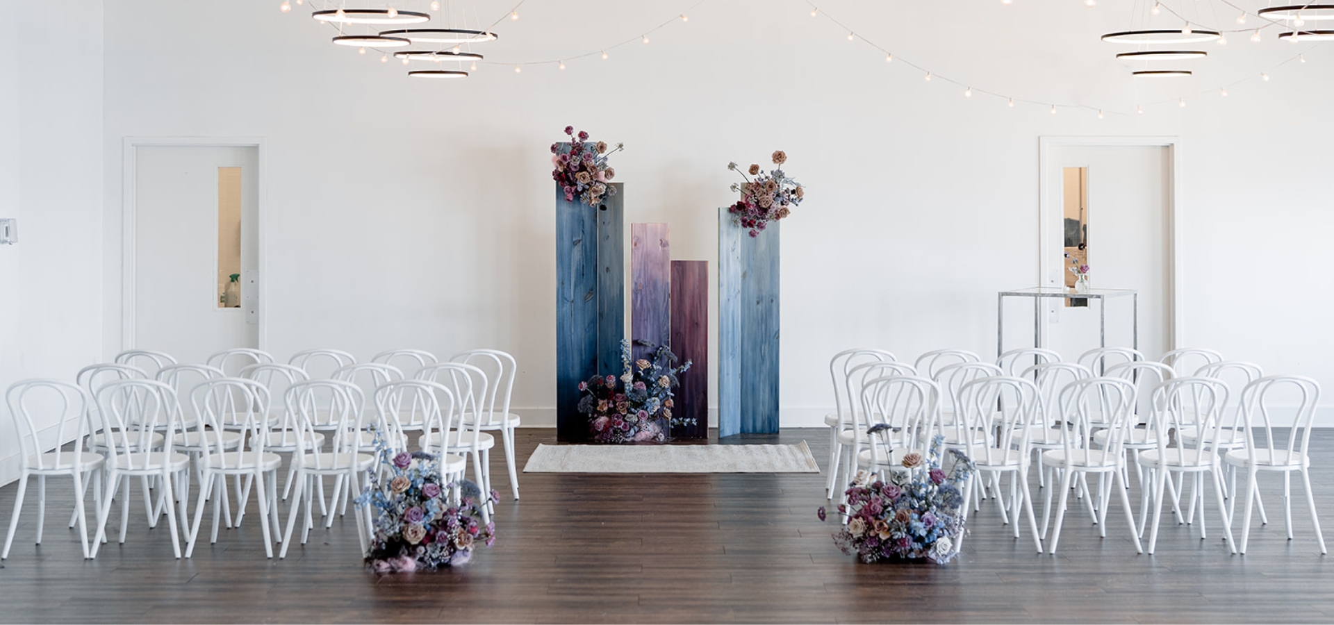 Hero image for A Delicate Watercolour-inspired Pop-Up Chapel Wedding at The Henley Room
