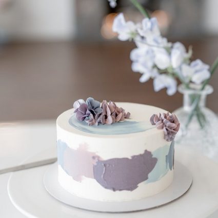 Olivia Yang Cake Studio featured in A Delicate Watercolour-inspired Pop-Up Chapel Wedding at The …