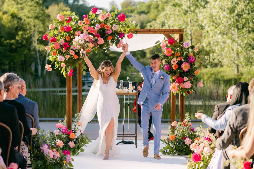 Thumbnail for Igor and Rachel’s Boho-Chic Rustic Wedding at Evergreen Brick…