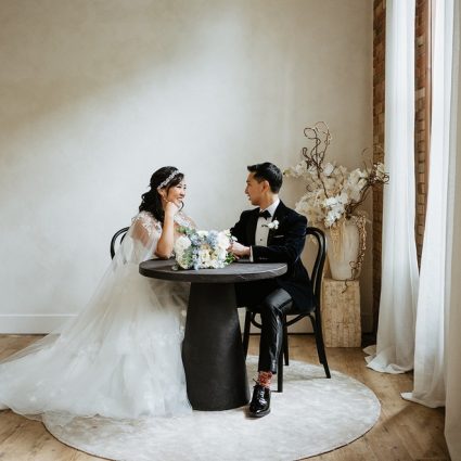 Second Floor Events featured in Samantha and Kenny’s Charming Intimate Wedding at Second Floo…
