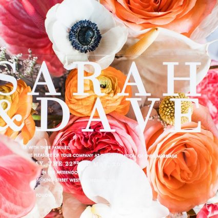 The Polka Dot Paper Shop featured in Sarah and Dave’s Bloomful Modern Wedding at Malaparte