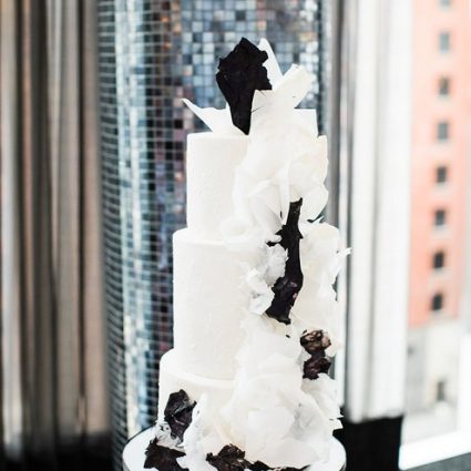 Fruitilicious Cakes featured in Sarah and Dave’s Bloomful Modern Wedding at Malaparte