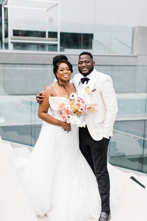Sarah and Dave's Bloomful Modern Wedding at Malaparte
