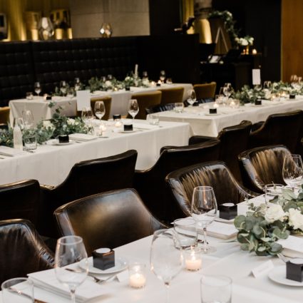 Brassaii featured in Selma and Haris’ Chic Modern Wedding at Jump Restaurant