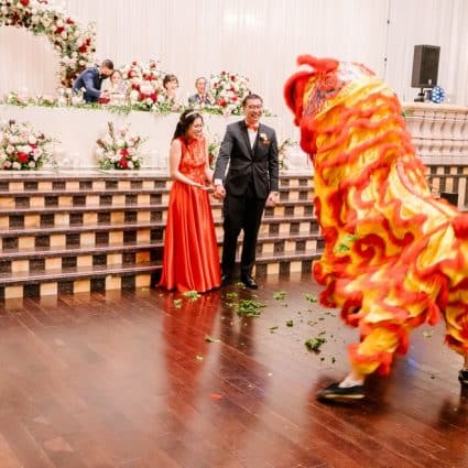 Wushu Project featured in Cynthia and Michael’s Beautiful Wedding Celebration at Premie…
