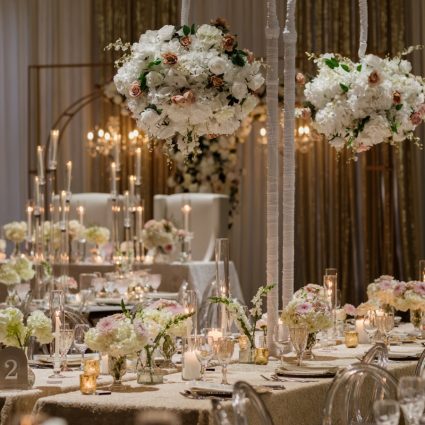 O.M.G. Events featured in Sofia and Salvador’s Luxurious Crystal and Floral Wedding at …