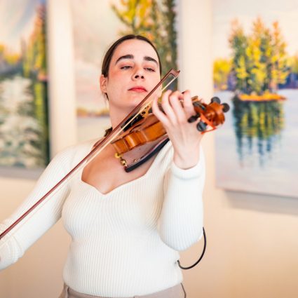 Ellen Daly - Violinist featured in Wedding Open House at Twist Gallery