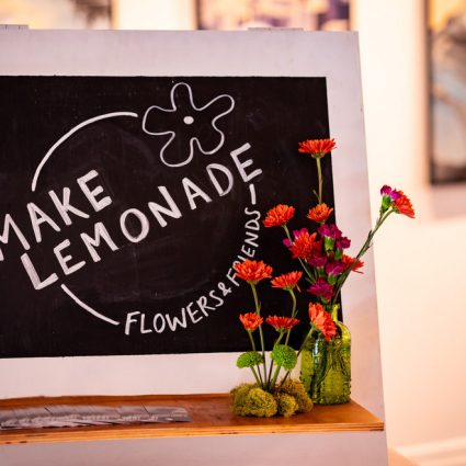 Make Lemonade Flowers featured in Wedding Open House at Twist Gallery