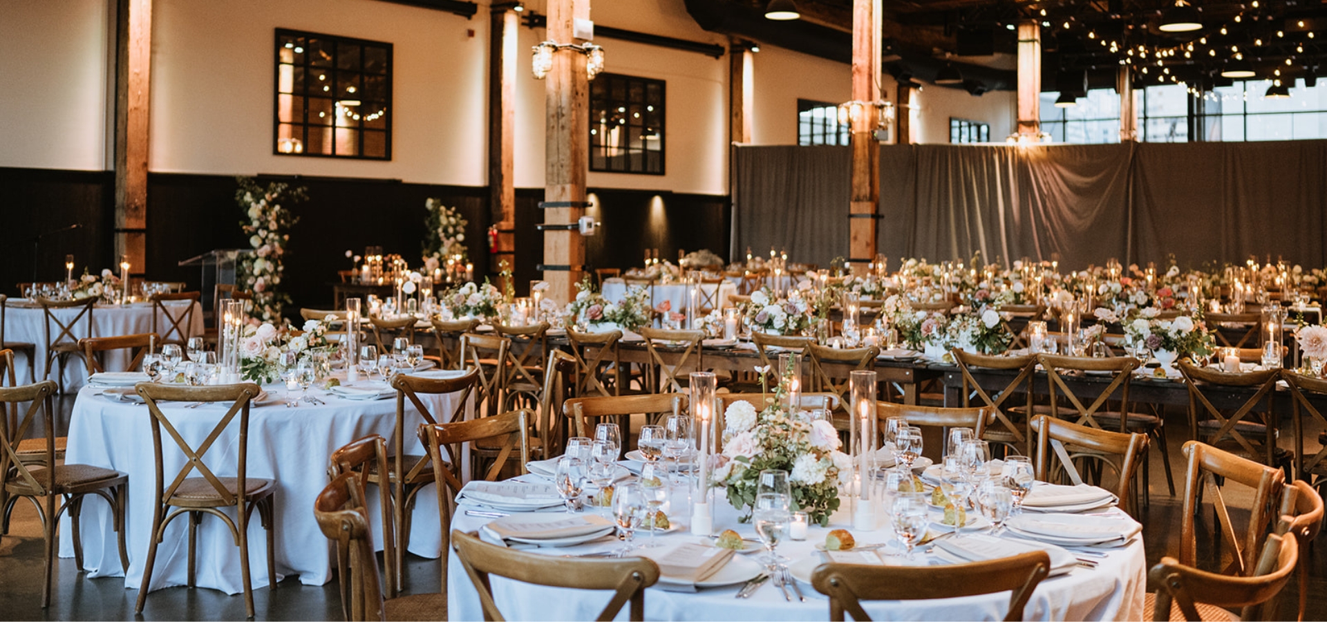 Hero image for Courtney and William’s Warm Rustic Wedding at Steam Whistle Brewery