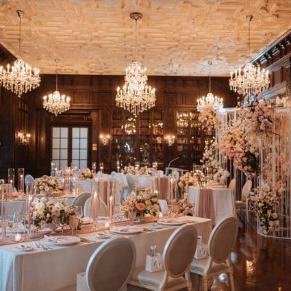 Table Tales featured in Siqi and Mikai’s Opulent Wedding at Casa Loma