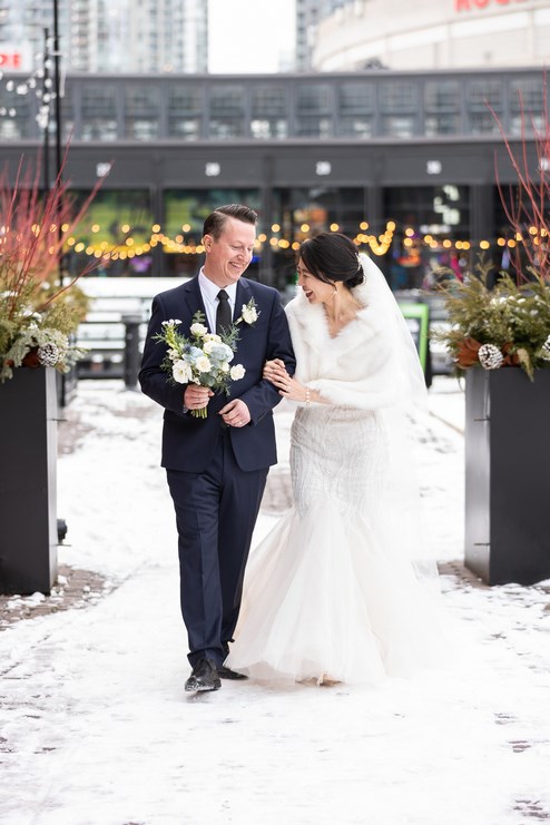 A Romantic Industrial Pop-Up Chapel Wedding at Steam Whistle Brewery