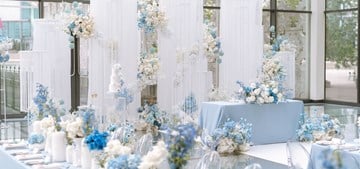 A Dreamy Blue and White Wedding at Hotel X Toronto