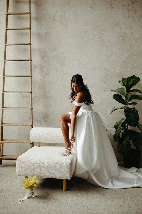 A Mimosa And Emerald Inspo Styled Shoot