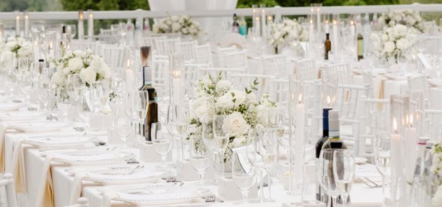 A Dream Wedding in Drapes and Lights at Eaton Hall