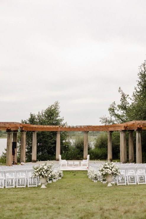 A Dream Wedding in Drapes and Lights at Eaton Hall
