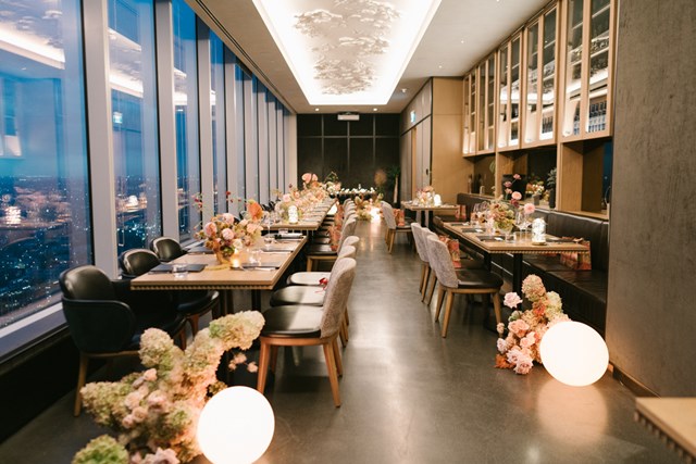 A Modern Romance in Full Bloom at Aera Restaurant