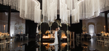 A Wedding of Timeless Glamour and Candlelit Romance at York Mills Gallery
