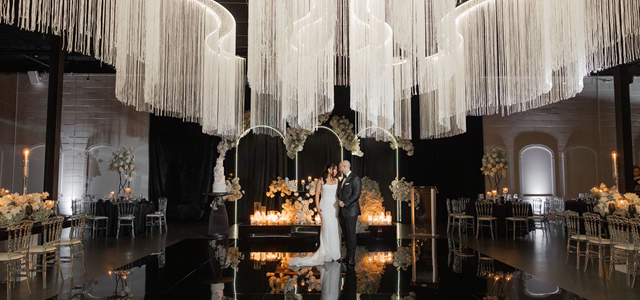 A Wedding of Timeless Glamour and Candlelit Romance at York Mills Gallery