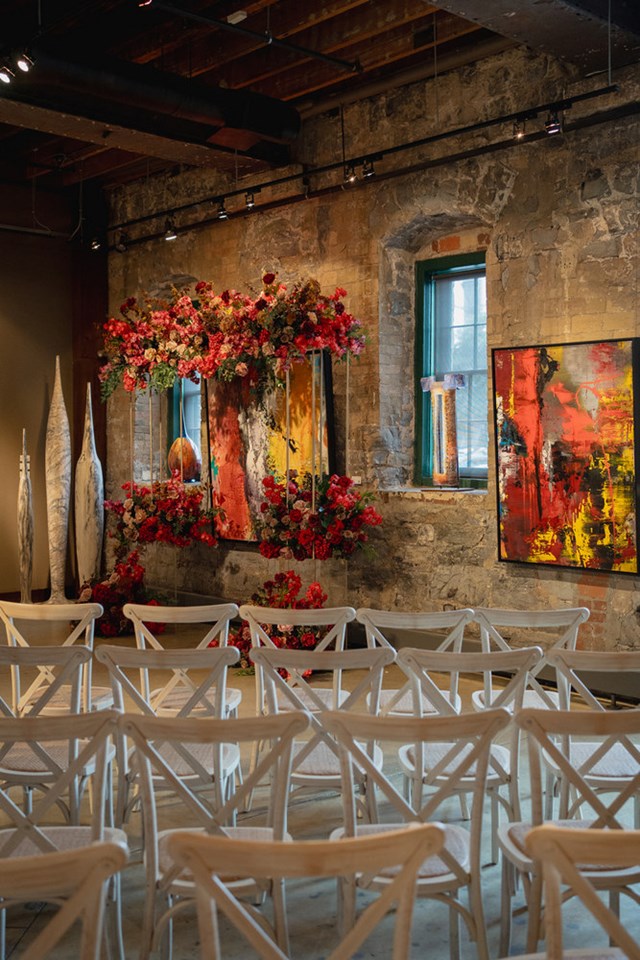 A Full Bloom Wedding at Thompson Landry Gallery