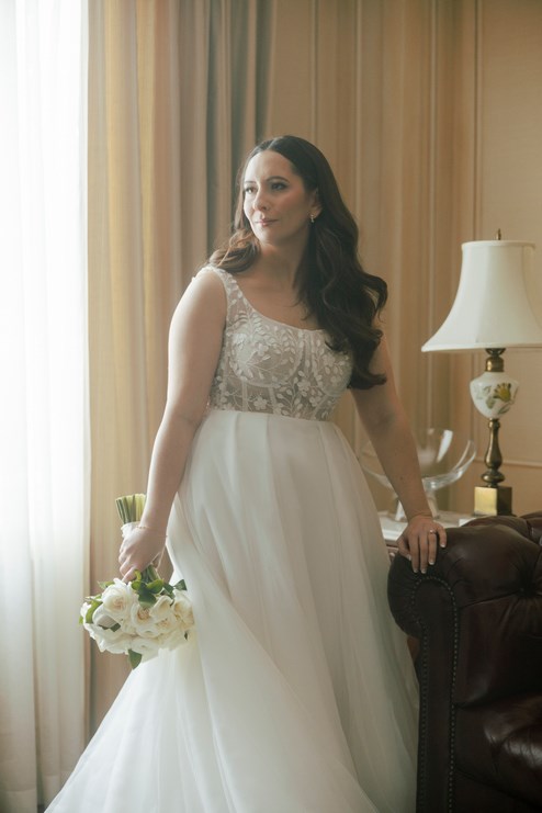 Romantic Modern Wedding Unfolds at York Mills Gallery