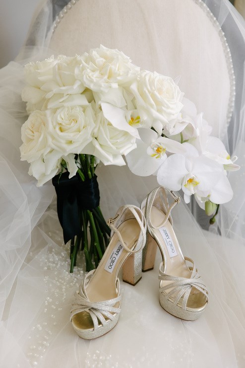 A Luxe Black, White, and Gold Wedding at The Omni King Edward Hotel