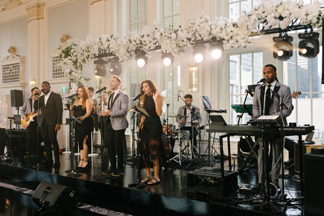 A Luxe Black, White, and Gold Wedding at The Omni King Edward Hotel