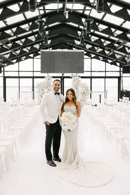 A Luxe Black, White, and Gold Wedding at The Omni King Edward Hotel