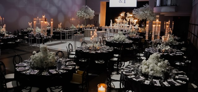Candlelit Noir Wedding at Paramount EventSpace