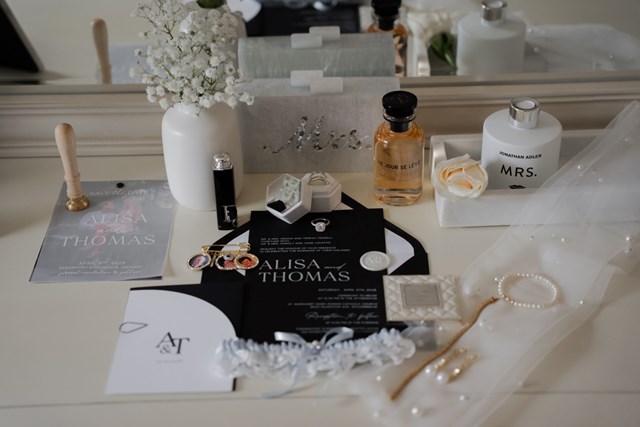 Candlelit Noir Wedding at Paramount EventSpace