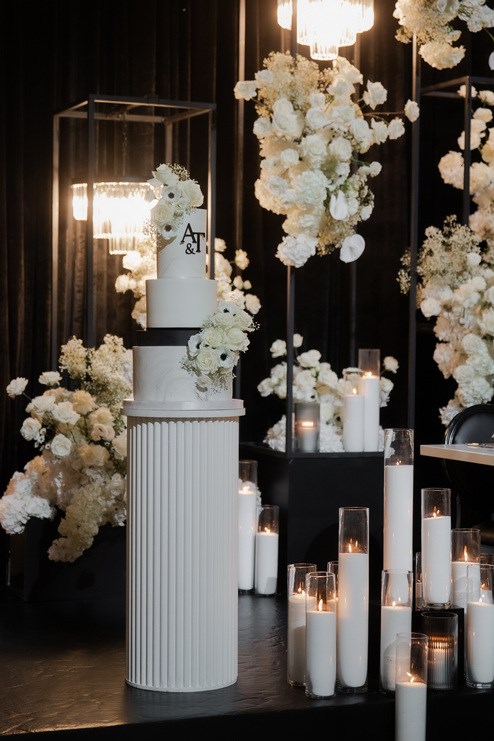 Candlelit Noir Wedding at Paramount EventSpace
