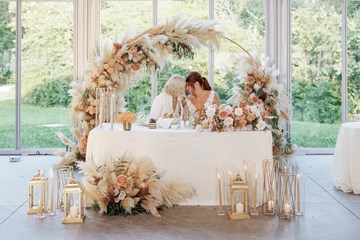 Golden Hour Garden Wedding at Harding Waterfront Estate