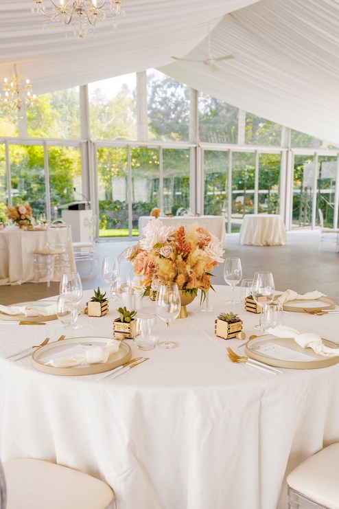 Golden Hour Garden Wedding at Harding Waterfront Estate