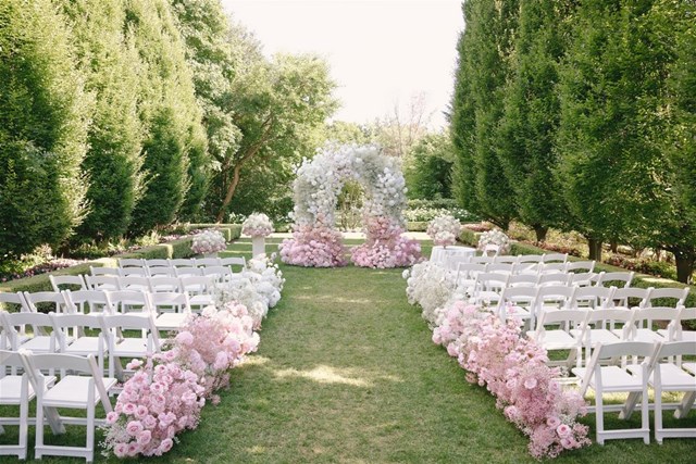 Luxurious Blush and White Garden Wedding at Graydon Hall Manor