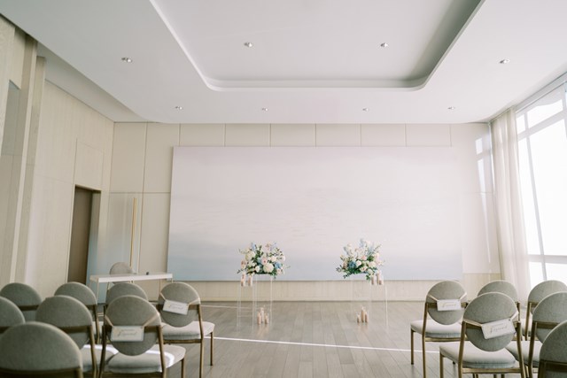 Soft and Romantic Dusty Blue Wedding at The Pearle Hotel & Spa