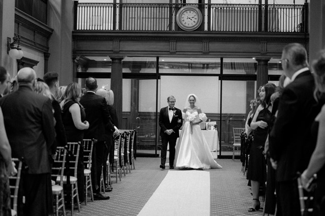 A Candlelit White and Gold Wedding at One King West