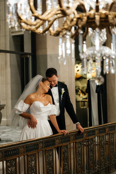 A Candlelit White and Gold Wedding at One King West
